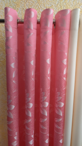 Golden55 Curtains - Big Flower Design - 3N1 SET CURTAIN / PER PIECE - 5FT/6FT/7FT - Brocade