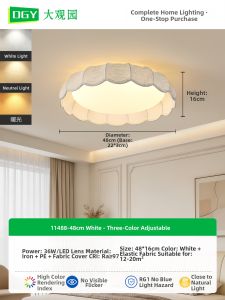 DGY | Eye-protection Creamy Style Ceiling Light