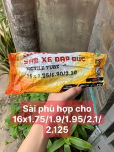 Ruột xe đạp 16x1.75/1.90/2.10 van thẳng phù hợp với nhiều kích cỡ lốp