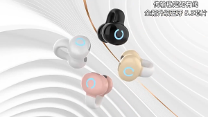 New Ear Clip Bluetooth Headset With Breathing Light Single Bone Conduction Bluetooth Earphones Wireless Headphones Touch Control With Mic Noise Cancelling Sports wireless bluetooth ear pads  for gaming