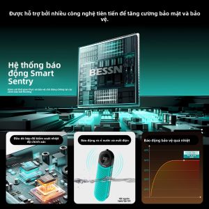 BESSN | Máy Sưởi Bể Cá Hiển Thị Nhiệt Độ Số Tử Điều Chỉnh Tần Số Có Cảnh Báo Thông Minh