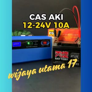 COD OTOHEROES Charger Aki Mobil & Motor 12 volt & 24 volt 10A LCD super cepat Otomatis UD21