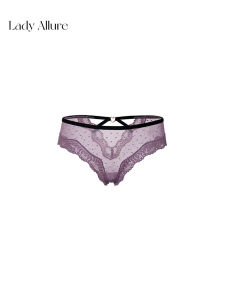 Mauve Tone Mesh Lace Womens Underwear