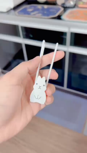 【PLAYFUL】Cute Rabbit Cabinet Door Hook Clothes Hook Behind Kitchen Drawer
