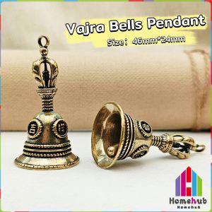 HB Brass Bell Handicraft Vajra Bells Pendant Pure Copper Auspicious Copper Key Chain Gift