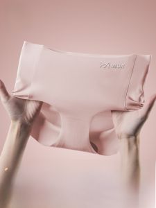 MiiOW | Quần lót nữ Ice Silk cạp cao thoáng khí không để lại dấu vết thoáng khí mùa hè 2025 quần lót tam giác mới
