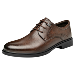 HLA | Black Soft Sole Height-increasing Mens Business Shoes 5cm
