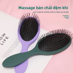 Lược Khí Đệm Dành Cho Nữ Chuyên Dụng Cho Tóc Dài Dụng Cụ Tạo Kiểu Massage Thiết Kế Gân Cong Lớn Lược Nhựa
