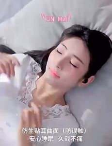 Cuan500.id Digital Display earbud tidur Bluetooth Mini sisi tidur headphone nirkabel Bass Earphone Headset tws bluetooth
