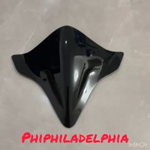 VISOR BEAT WINDSHIELD BEAT FI ESP DELUXE TAHUN 2016-2022 VISOR ANTI PECAH WARNA HITAM KARBON