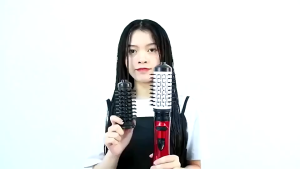Hot Air Brush Comb hair Dryer Hair Curler Hot Cool Curling Iron 2 In 1 Hair Straightener and Curler