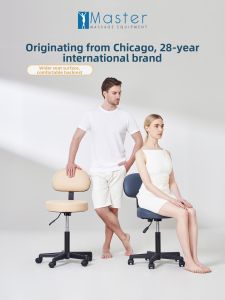 MASTERMASSAGE | Height Adjustable Portable Barber Chair With Backrest