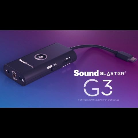 Creative Sound Blaster G3 USB-C DAC Amplifier for PS4 Gaming