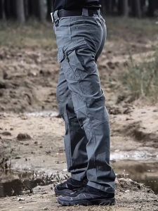 Spot Large S-6XL Mens Training Work Pants X7 Tactical Waterproof Multi Pocket Thickened