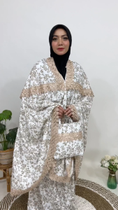Mukena Dewasa Katun Foil Premium Mukena Traveling Bahan Adem Bahan Lembut Mudah Di Cuci