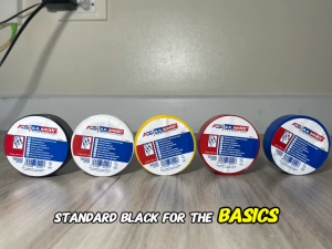 AC Smith Electrical Tape 3 pcs per order 4M-Small color coding tape black red blue yellow white