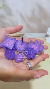 Cetakan Resin Epoxy WATERDROP Cetakan Gantungan Kunci Aneka Bentuk Apel Bunga Kunci Love BUlat Kotak Menara Eiffel Cetakan Liontin Anting Kalung Bahan Silikon Karet Silicone Elastis Lentur Silicon Anti Lengket