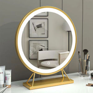 With Light Desktop Makeup Mirror