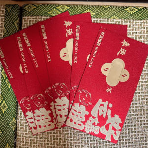 【Hibeautylife】6Pcs Creative Lucky Money Envelopes with Visual Window 2026 Fun Design Red Packet Unique Ang Pao for Kids 压岁钱包利是封