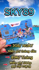 Siêu Sim VNSKY Sóng Mobifone - Miễn Phí 1 Tháng Đầu - Miễn Phí Gọi Nội Mạng + Miễn Phí 8GB/ngày Tốc Độ Cao | 5G89 5G109 SKY99KM SKY69 SKY79 SKY89 SKY99 . FREESHIP - CHƯA KÍCH HOẠT