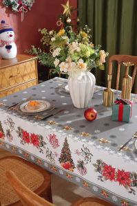 Christmas/New Year design new years gift tablecloth New Christmas decoration PVC tablecloth waterproof and oil-proof tablecloth picnic cloth 4/6/8/10 seats