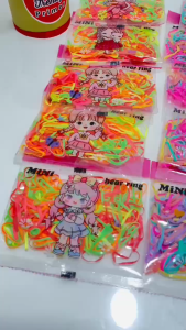 Karet jepang sachet mix warna isi 12pcs