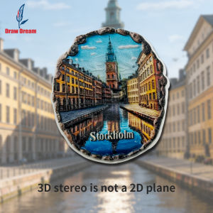 1Pc Swedish Stockholm Creative Classical Style 3D Refrigerator Magnet World Travel Souvenir Collection Suitable for Home and Office Decoration Personalized Exclusive Travel Souvenir Magnetic Refrigerator Magnet Home Decoration Kitchen Room Office ...