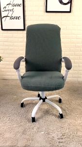 💗READY STOCK💗 Raya Ramadan Waterproof Chair Cover High Quality Elastic Office Computer Chair Seat Pad Removable Solid Color Slipcover Anti-Dirty Chair Cover