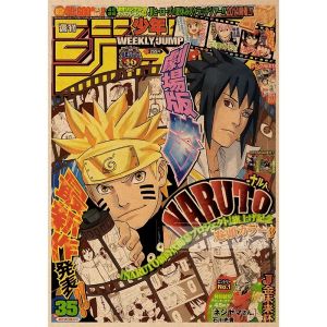 KAYOU | Poster Tranh Treo Tường Tổ Chức Naruto Akatsuki - Giấy Dán Tường Manga Nhật Bản Cho Ký Túc Xá Phong Cách Cổ Điển In Canvas Không Khung
