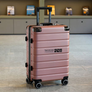 High-End Aluminum Frame Luggage Suitcase Travel Carry-On Bag with Combination Lock And Universal Wheels Fashionable Trendy