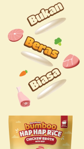 BAREFOOD BUMBOO Hap Hap Rice 180gr / Beras Organik Sehat MPASI Bayi / BUMBO