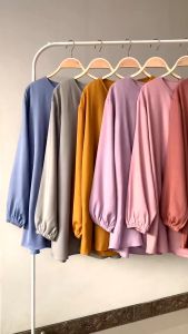 Luna Blouse Crinkle Premium Terbaru/Atasan Wanita Super Jumbo 4XL 3XL XXL XL L M