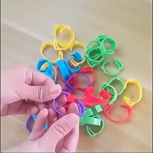 100PCS Cincin Ring Gelang Kaki Ayam Bebek Klip Nomor 001-100 Gelang Kaki Ayam Bebek Unggas