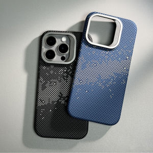 Sanptoch cho Magsafe Vô Hình Đứng vỏ điện thoại Cho iPhone 16/15/14/13 Pro Max Pixel Carbon Kết Cấu Sợi Chống Sốc Cứng Bìa Cho iPhone 16 Pro Max da mờ Thân Thiện Với Vỏ bảo vệ Với ống kính máy ảnh Chủ