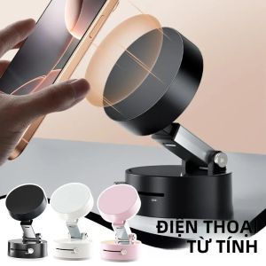 Giá Đỡ Điện Thoại Từ Tính Hai Mặt Đa Năng Đế Lười Gấp Gọn Hút Chân Không Đựng Điện Thoại Di Động