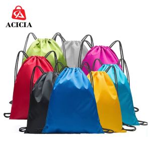 เดินทางพับ Drawstring กระเป๋าเป้สะพายหลังกันน้ำมัลติฟังก์ชั่การจัดเก็บกีฬายิมกระเป๋าสะพายสลิงกระเป๋าเป้สะพายหลังสำหรับการเดินทางกิจกรรมกลางแจ้งกระสอบในการขาย