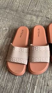 Sandal Wanita Terbaru/Sendal Selop Jelly Alina M2526/Sendal Flat karet Import Kekinian