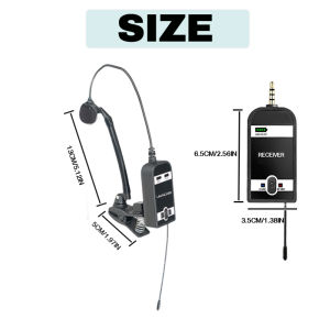 Professional Instrument Gooseneck Wireless Saxphone Microphone for Sax TubaTrumpetCornetHornClarinet