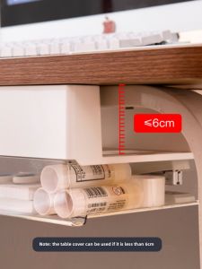 Special Drawer-Type Storage Box Desktop Station with Bars and Beams under the Table with Office Table Bottom Invisible Storage Rack