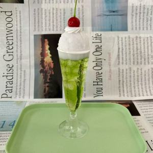 Showa Style Tea Ornaments Ancient Honeydew Melon Soda Jelly Cute Birthday Gift Gel Ice Cream Light Green Soda Summer Ornaments