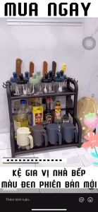 Kệ Đựng Gia Vị Nhà Bếp Chữ B Kệ Đựng Đồ Dùng Nhà Bếp Kệ Gia Vị 2 Tầng Hàng Việt Nam Chất Lượng Cao
