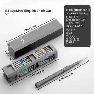 AIRAJ 40 Trong 1 Bộ Tuốc Nơ Vít Sửa Chữa Đồng Hồ Từ Tính Gia Dụng Chính Xác Đa Chức Năng Kết Hợp Công Cụ Hợp Kim Nhôm