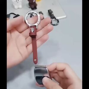 พวงกุญแจรถ สไตล์มินิมอล ที่ใส่กุญแจ สำหรับผู้ชายและผู้หญิง วัสดุหนัง พวงกุญแจเข็มขัดรถ พวงกุญแจหนัง พวงกุญแจ กุญแจรถยนต์ จี้พวงกุญแจหนัง