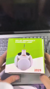 Bóng Đèn Tích Điện G01 E27 4 Cánh 5 Chế Độ Tích Điện Năng Lượng Mặt Trời