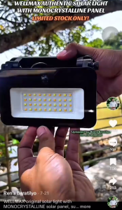 WELLMAX Solar Light Outdoor Waterproof 3-Color Dimming Auto-on Motion Sensor Solar Charging Light for Garden Wall