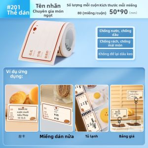 Niimbot | Thẻ Giá Tùy Chỉnh cho Bánh Kem và Món Tráng Miệng