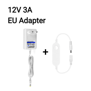 TUYA WiFi LED Controller For Single Color With DC12V/24V 2A/3A Power Adapter EU US Alexa Echo Google Assistant APP Voice Control