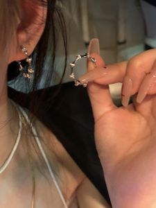 High-End Bamboo Design Earrings for Women Elegant and Versatile with Unique Minority Design Sensation Pure Silver Jewelry