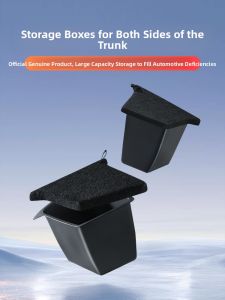 HELLOLEIBOO | Leibin Tesla Model Y Trunk Storage Box Side Pocket Organizer Interior Accessories Waterproof Anti-pressure Hand-held Design