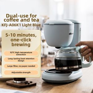 [China Plug Without Adapter] Bear | Home Small Office Semi-Automatic Drip Coffee Maker